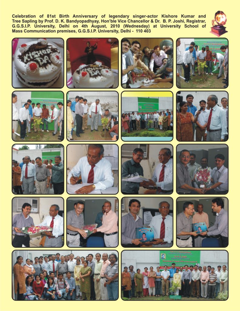 Tree sapling activity organized by Kishore Kumar Memorial Club